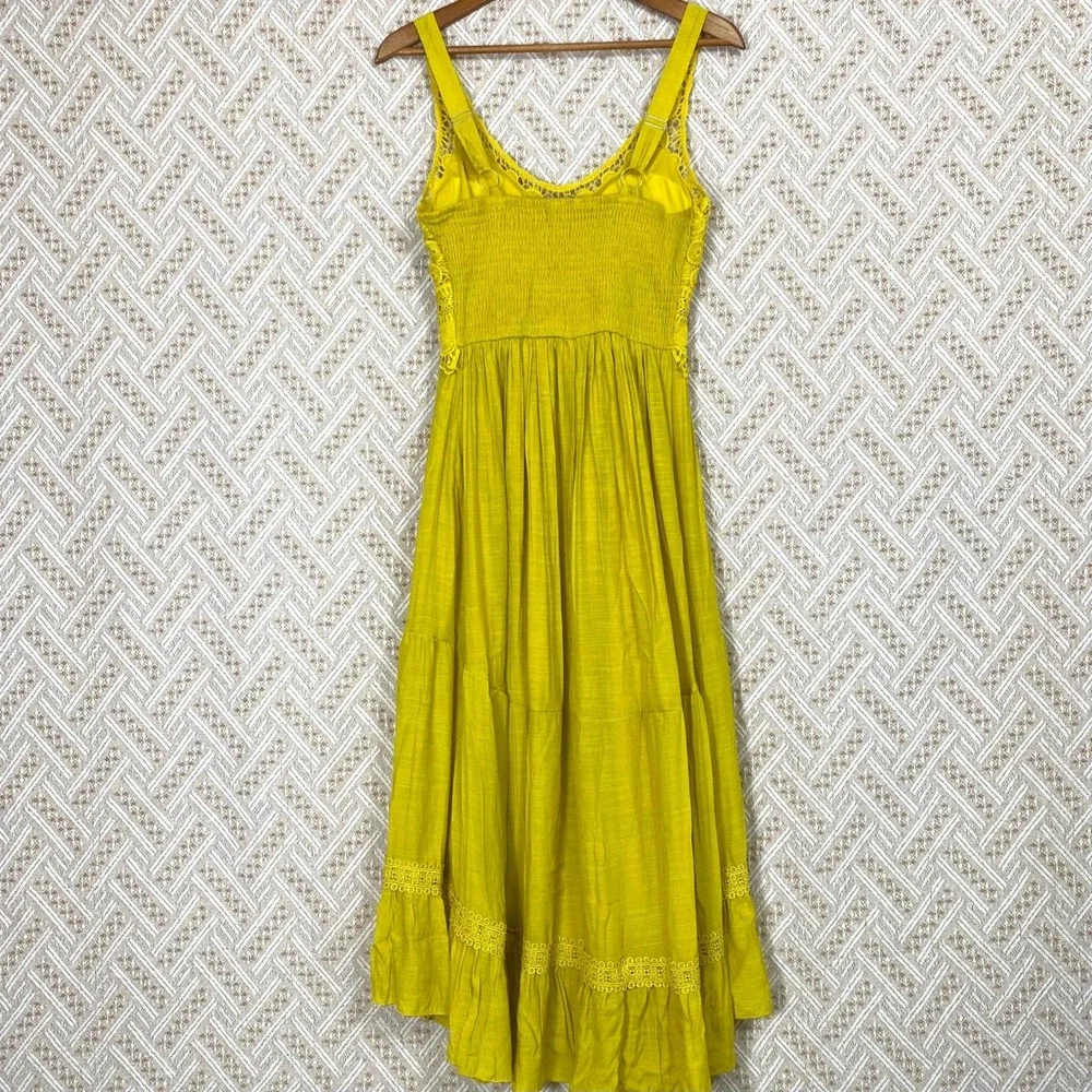 Anthropologie J Gee Small Maxi Dress Cottagecore Romantic Coquette Feminine Chic